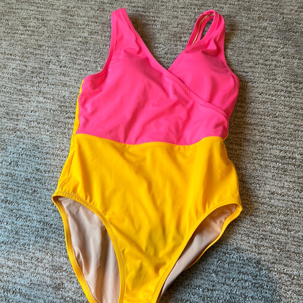 J.Crew Two Tone Swimsuit